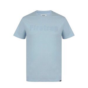Firetrap Mens Logo Cotton T-Shirt / Baby Blue
